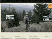 Tablet Screenshot of godscountrycamouflage.com